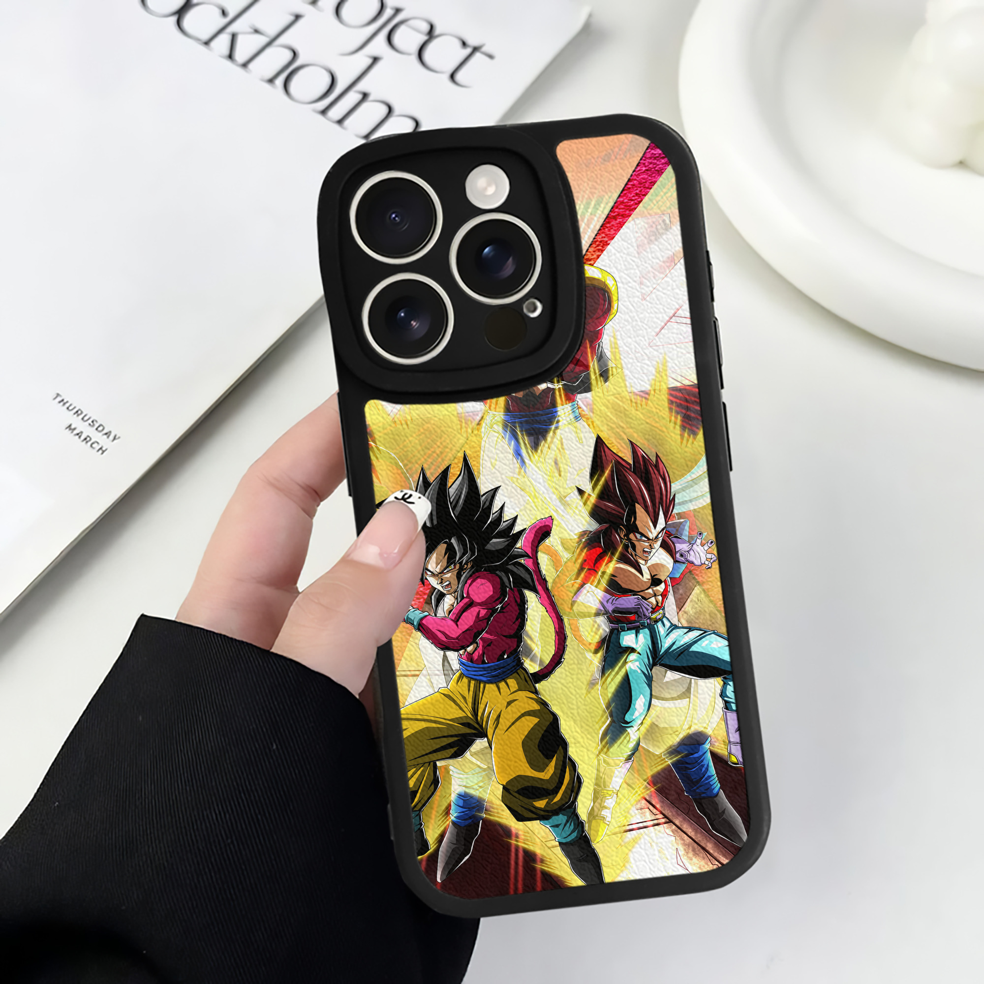 （画像用） ドラゴンボール DRAGON BALL 【iPhone 16シリーズ対応】シリコンスマホケース（レザー調） 材質：シリコン